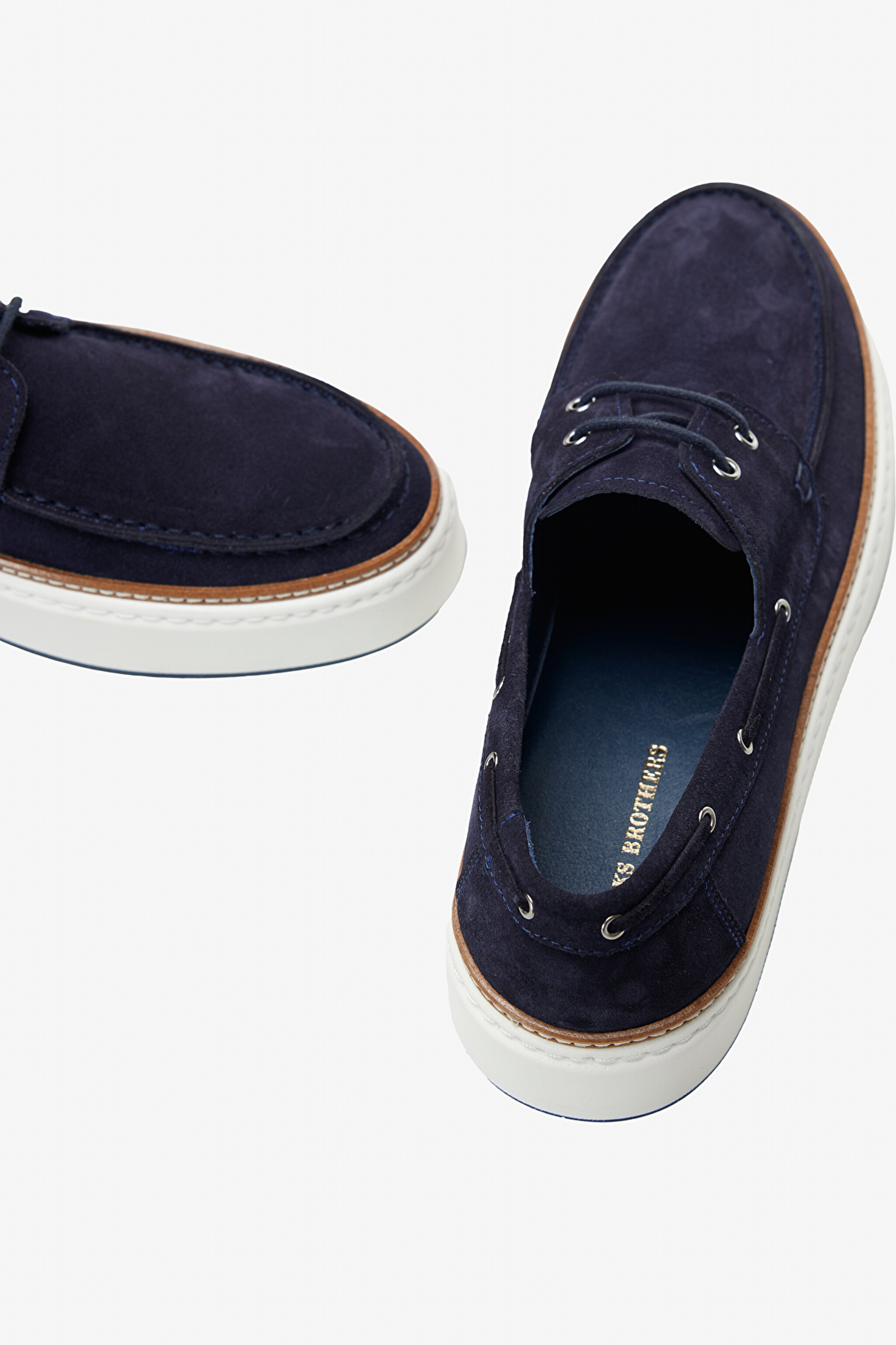 %100 Süet Loafer - Lacivert (görsel 5)