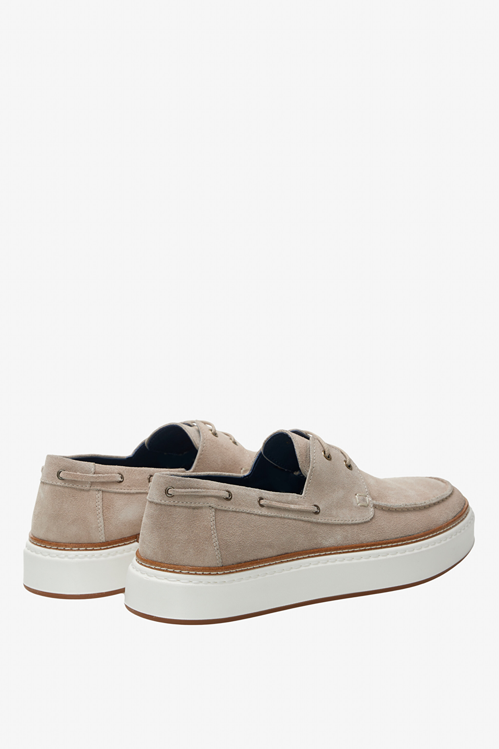 %100 Süet Loafer - Bej (görsel 4)