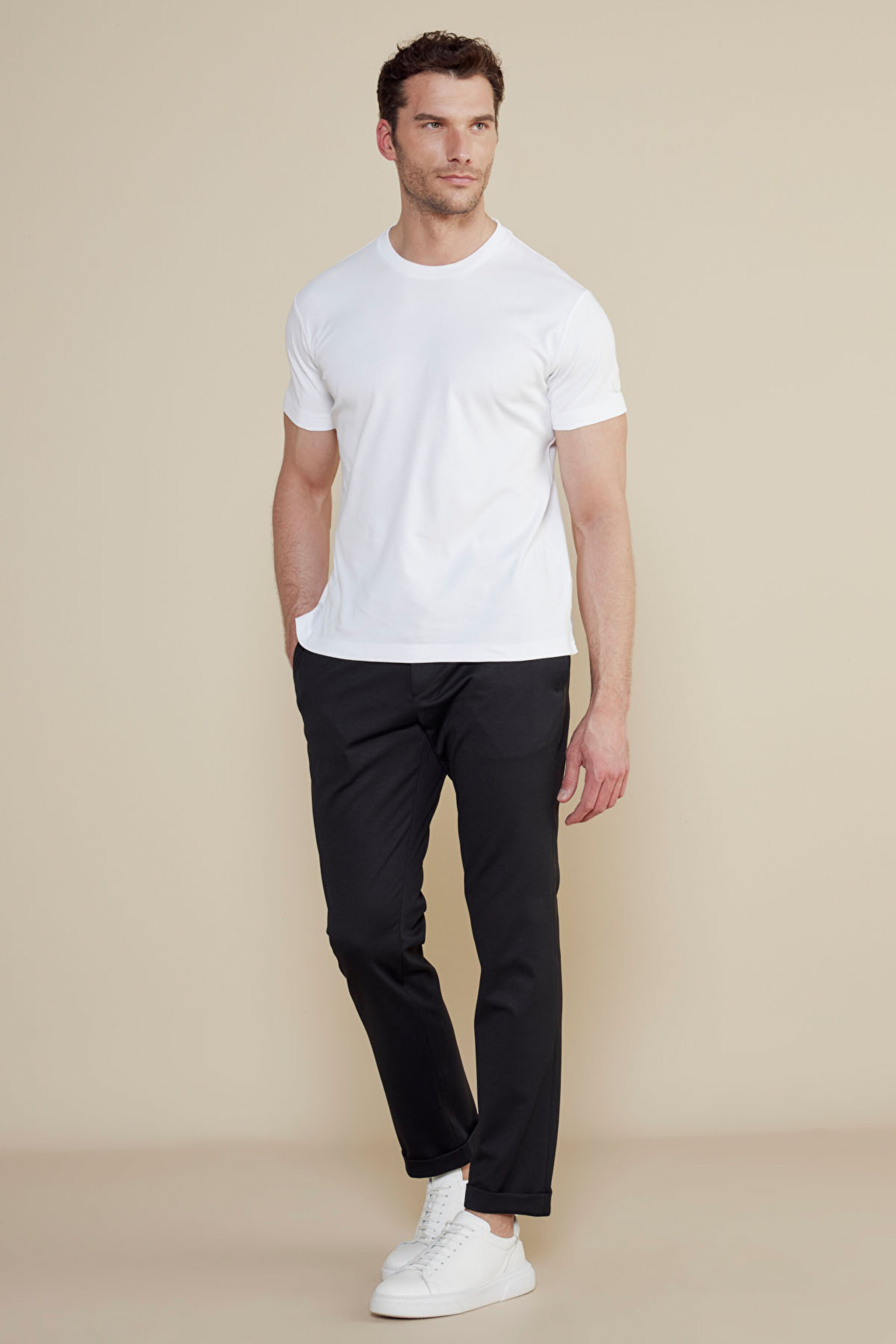 Beli Lastikli Jogger Pantolon - Siyah