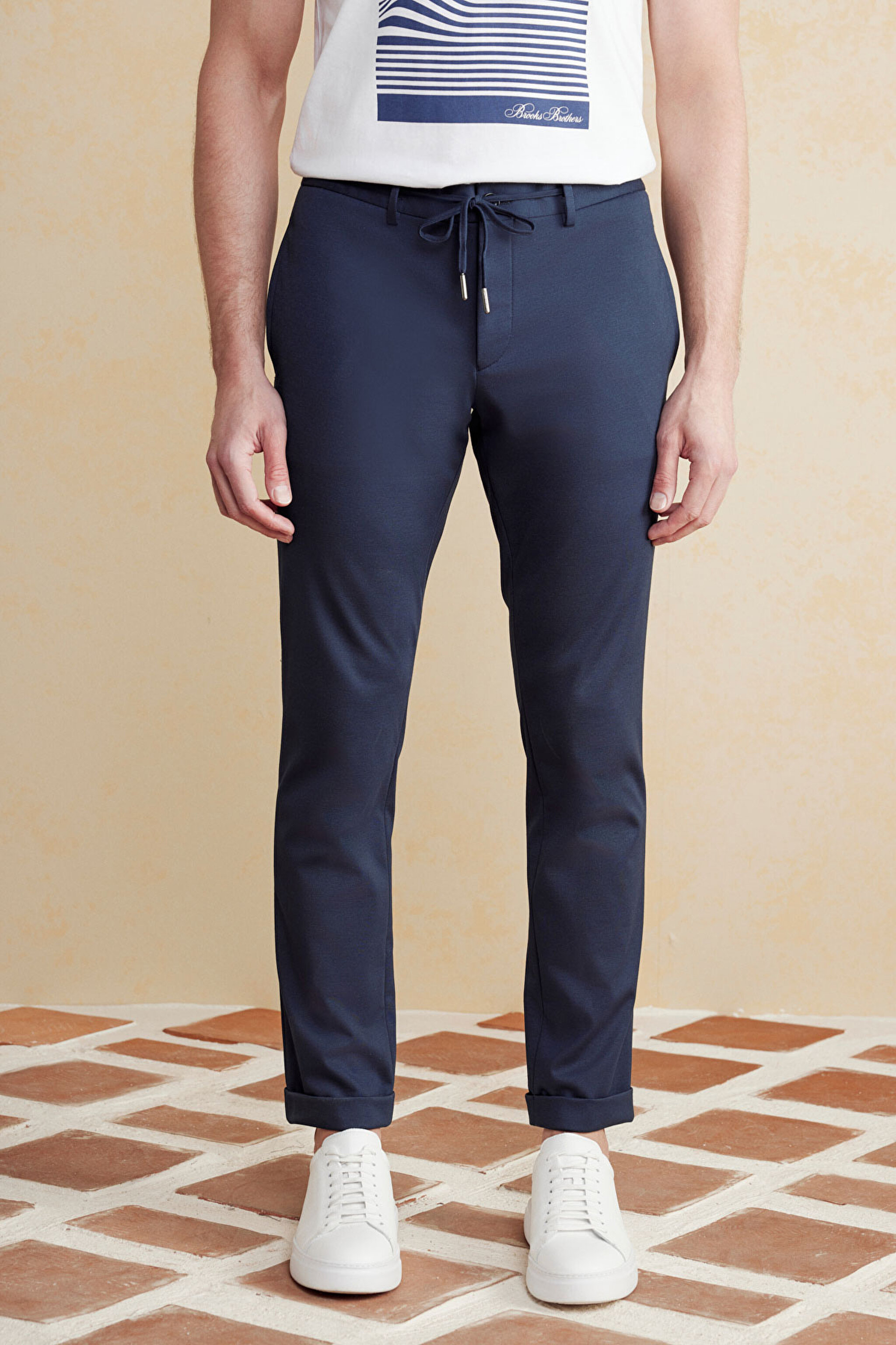 Beli Lastikli Jogger Pantolon - Lacivert (görsel 3)