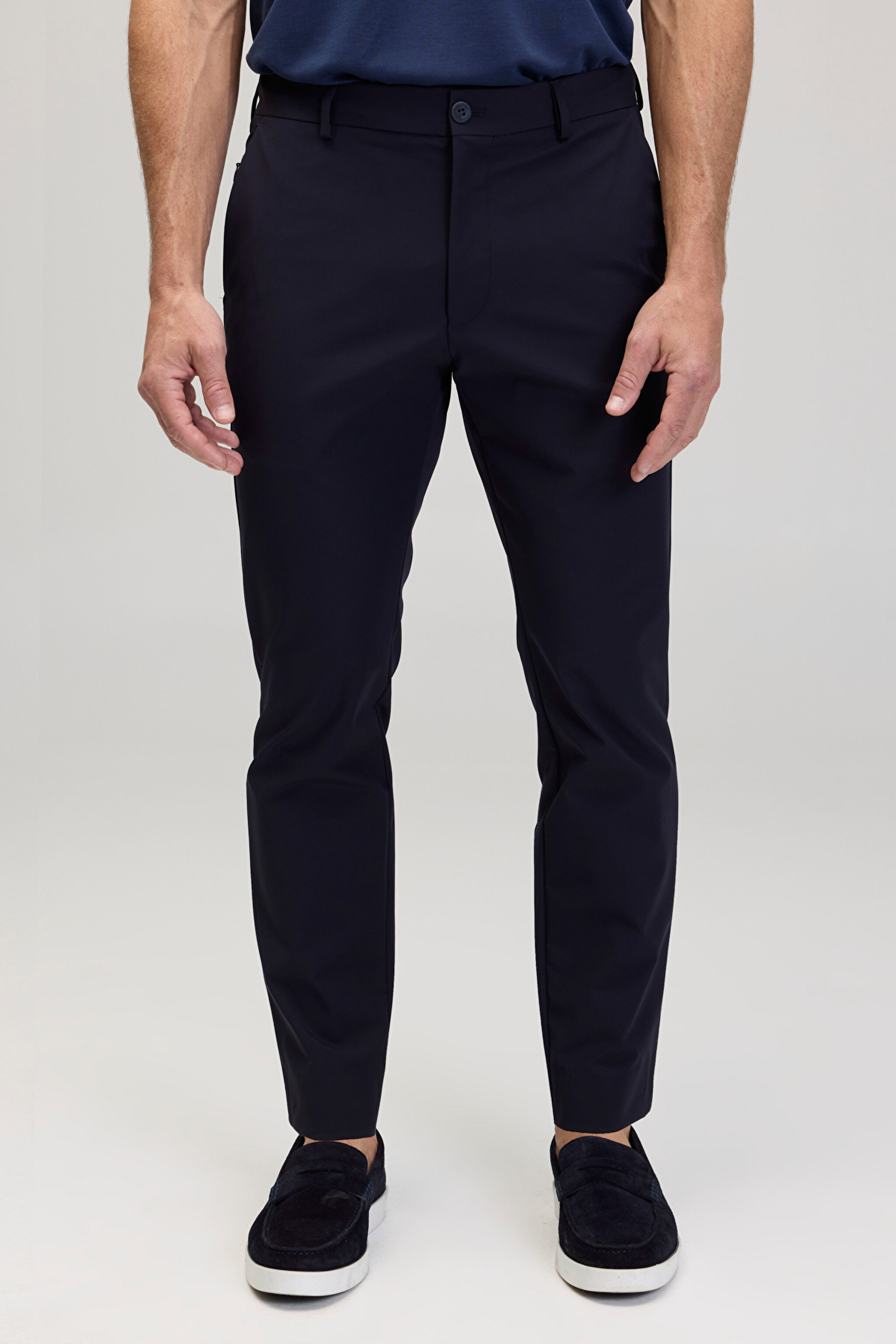 İçten Bağcıklı Jogger Performans Pantolon - Lacivert (görsel 4)