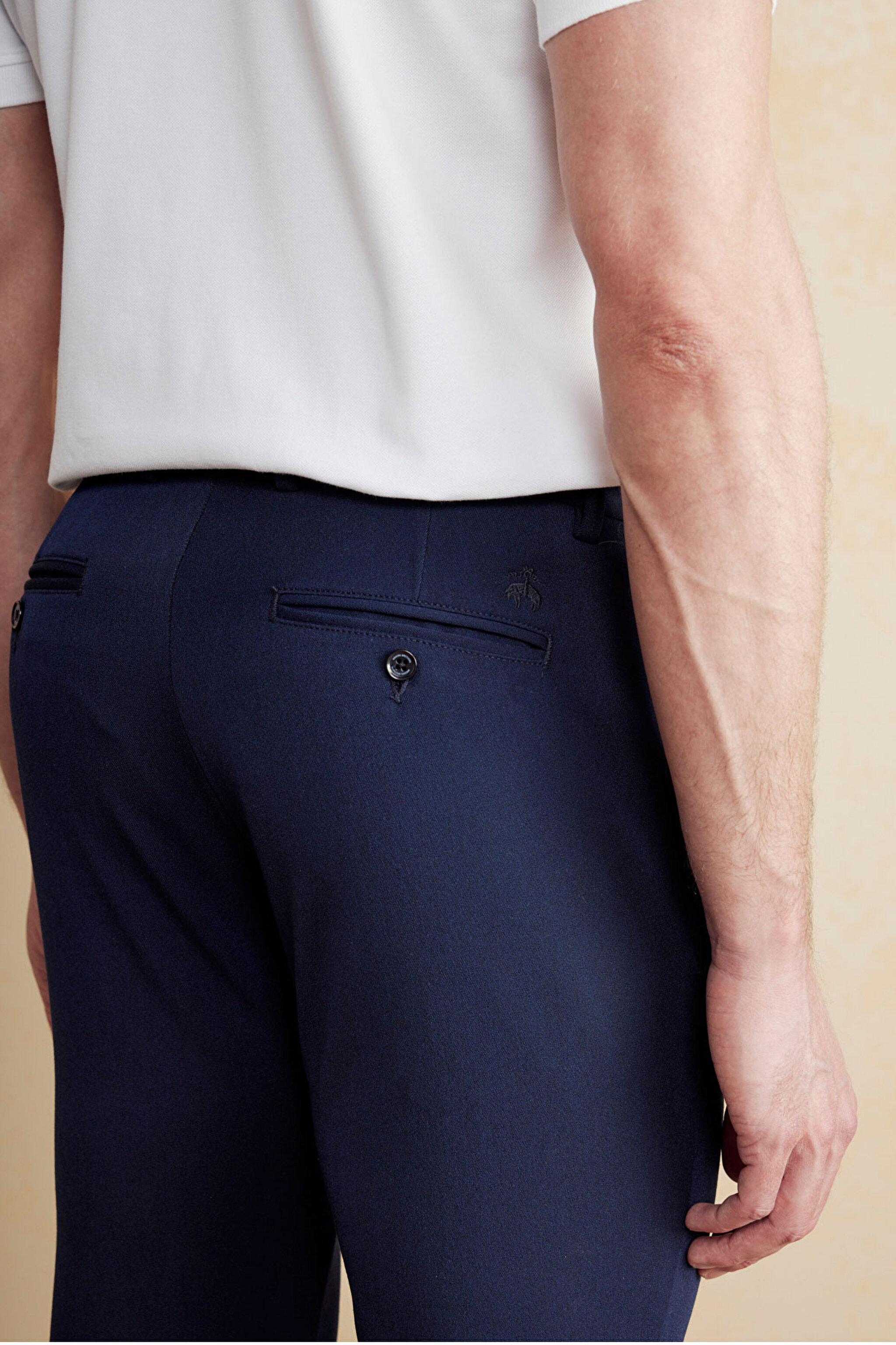 İpli Jogger Pantolon - Lacivert (görsel 6)