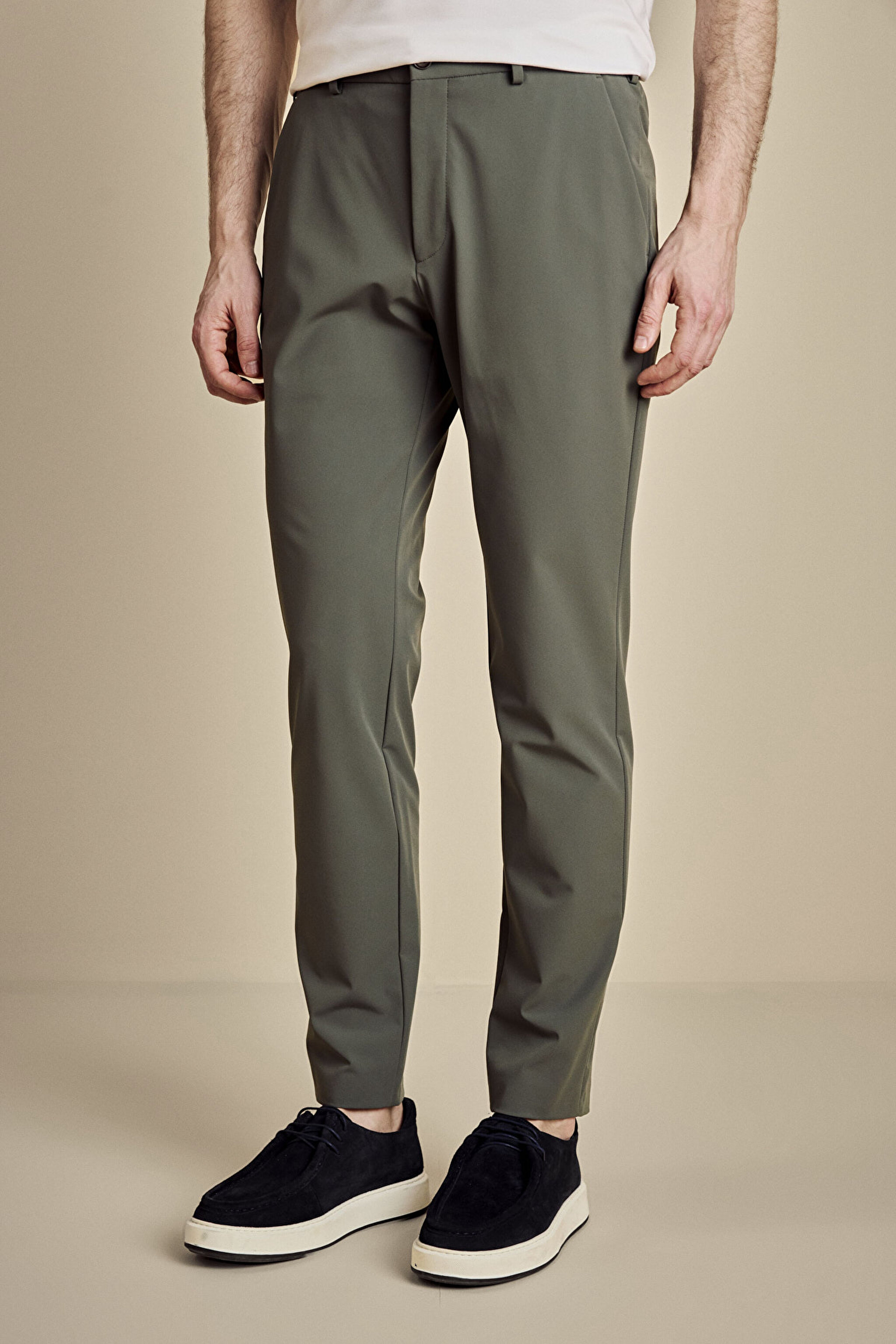 İçten Bağcıklı Slim Fit Jogger Performans Pantolon - Yeşil (görsel 3)