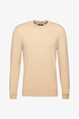 Bisiklet Yaka Standart Fit Normal Kesim Kaşmir Kazak - Camel