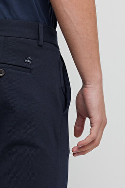 Standart Fit Normal Kesim Cepli Pantolon - Lacivert (görsel 4)