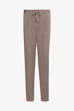 Standart Fit Normal Kesim %100 Pamuk Cepli Jogger Pantolon - Vizon