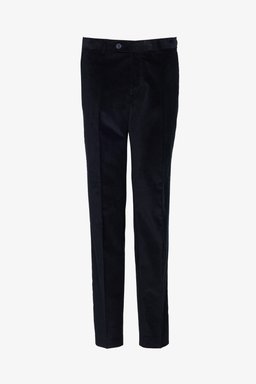 Standart Fit Normal Kesim Cepli Klasik Kadife Pantolon - Lacivert