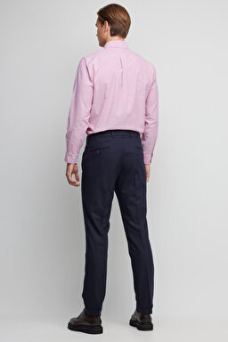 Slim Fit Desenli Jogger Pantolon - Lacivert (görsel 4)