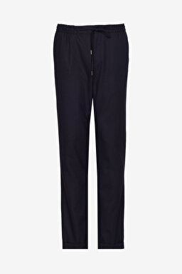 Slim Fit Desenli Jogger Pantolon - Lacivert (görsel 6)