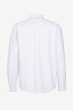Pamuklu Regular Fit Non-Iron Gömlek - Açık Mavi (görsel 2)