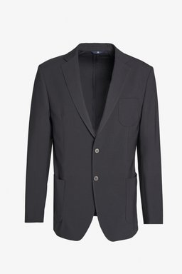 %100 Yün Slim Fit Mono Yaka Takım Elbise - Siyah (görsel 7)