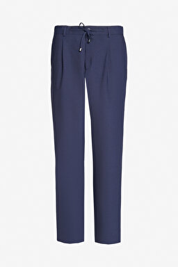 %100 Yün Slim Fit Mono Yaka Takım Elbise - Lacivert (görsel 9)