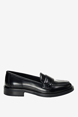 100% Deri Loafer - Siyah