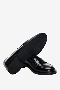 100% Deri Loafer - Siyah (görsel 4)