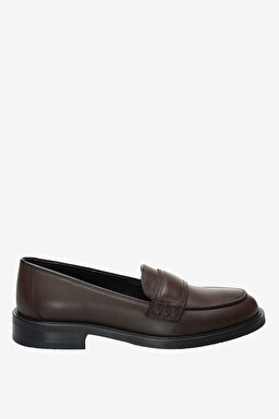 100% Deri Loafer - Kahverengi