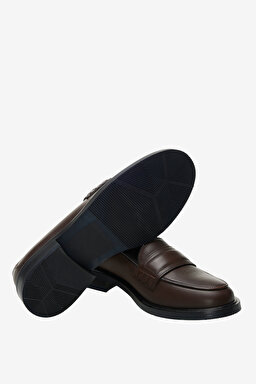 100% Deri Loafer - Kahverengi (görsel 4)