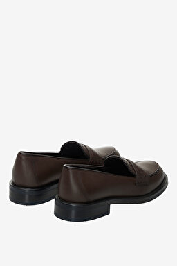 100% Deri Loafer - Kahverengi (görsel 6)