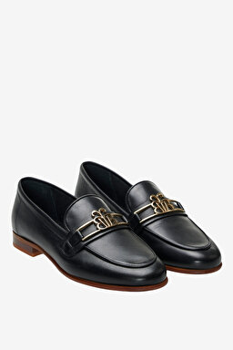 100% Deri Toka Detaylı Loafer - Siyah (görsel 2)