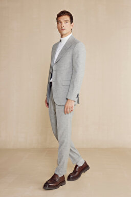 Slim Fit Erkek Ceket - Gri (görsel 8)