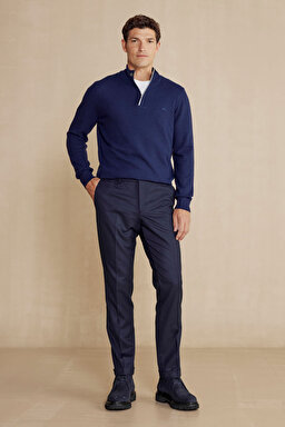 Yün Klasik Erkek Pantolon - Lacivert