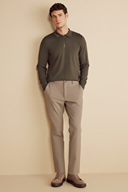 İçten Bağcıklı Jogger Performans Erkek Pantolon - Vizon (görsel 2)