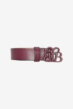 %100 Deri BB Toka Detaylı Kemer - Koyu Bordo