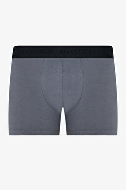 3'lü Paket Trunk Boxer Seti - Siyah-Beyaz-Gri (görsel 4)