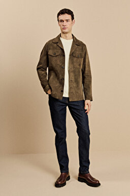 Normal Bel Slim Fit 5 Cepli Denim Pantolon - Lacivert (görsel 2)