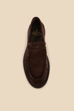 %100 Süet Penny Loafer - Kahverengi (görsel 3)