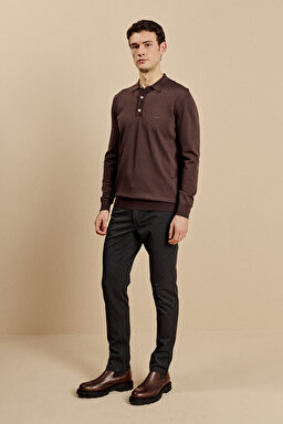 Slim Fit Normal Bel 5 Cepli Performans Pantolon - Antrasit (görsel 2)