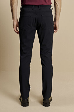 Slim Fit Normal Bel 5 Cepli Performans Pantolon - Lacivert (görsel 5)