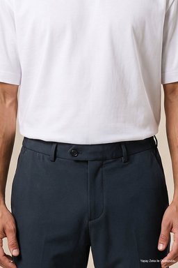 Uzun Dilli Beli Lastikli Örme Performans Pantolon - Antrasit (görsel 5)