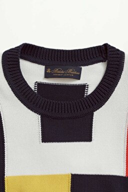 Bisiklet Yaka Comfort Fit Rahat Kesim Desenli Kazak - Çok Renkli (görsel 2)