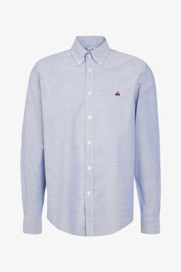 Ütü Gerektirmeyen Regular Fit Geniş Kesim Düğmeli Yaka Non- Iron Gömlek - Açık Mavi