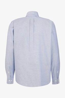 Ütü Gerektirmeyen Regular Fit Geniş Kesim Düğmeli Yaka Non- Iron Gömlek - Açık Mavi (görsel 2)
