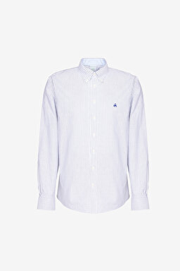 Ütü Gerektirmeyen Non-Iron Gömlek - Mavi