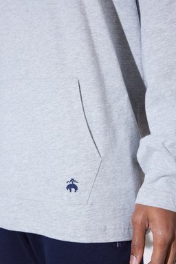 Kapüşonlu Sweatshirt - Gri (görsel 4)