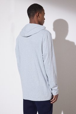 Kapüşonlu Sweatshirt - Gri (görsel 5)