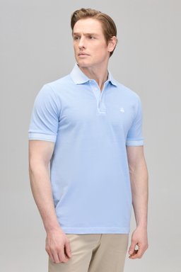 Polo Yaka Tişört - Açık Mavi (görsel 2)