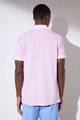 Polo Yaka Tişört - Pembe (görsel 5)