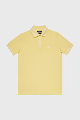 Polo Yaka Tişört - Sarı (görsel 6)