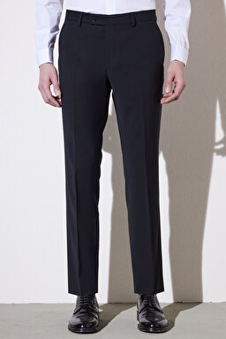 Slim Fit Dar Kesim Şal Yaka Cepli Smokin Takım - Siyah (görsel 6)