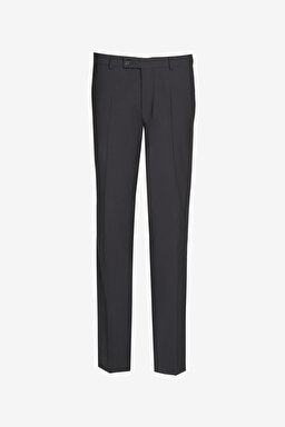 Comfort Fit Rahat Kesim Mono Yaka Smokin Takım - Siyah (görsel 11)