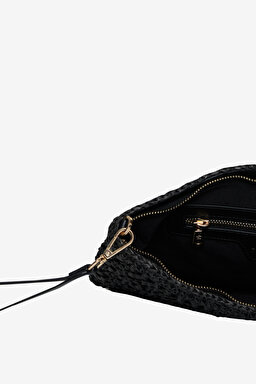 Rafya Clutch - Siyah (görsel 4)