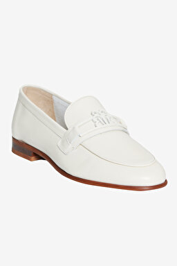 %100 Deri Loafer Ayakkabı - Bej (görsel 2)