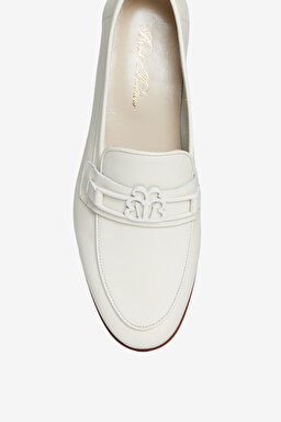 %100 Deri Loafer Ayakkabı - Bej (görsel 3)