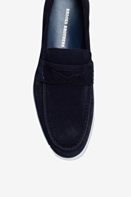 %100 Süet Loafer - Lacivert (görsel 6)