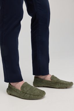%100 Süet Haki Loafer - Haki (görsel 2)