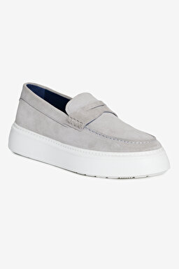 %100 Süet Loafer - Gri (görsel 5)