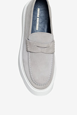 %100 Süet Loafer - Gri (görsel 6)